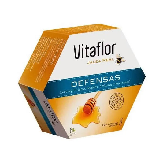 VITAFLOR Jalea Real Defensas 20 Ampullen 200 ml Nahrungsergänzung Kosmetik