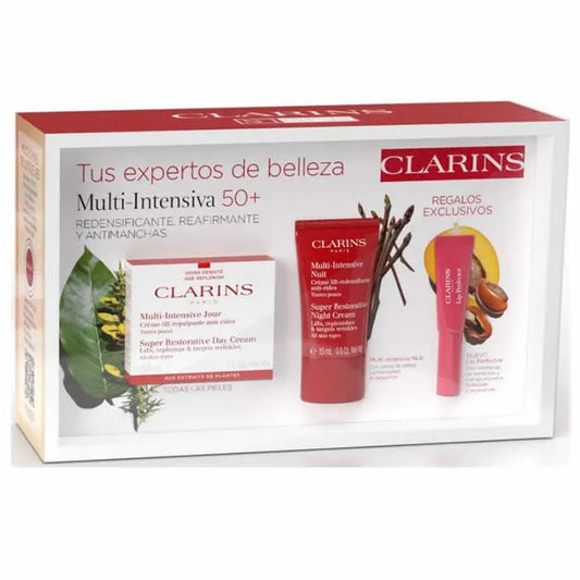 CLARINS Clarins Super Restorative Day Cream 50 ml Set 3 Artikel für alle Hauttypen Gesichtscreme
