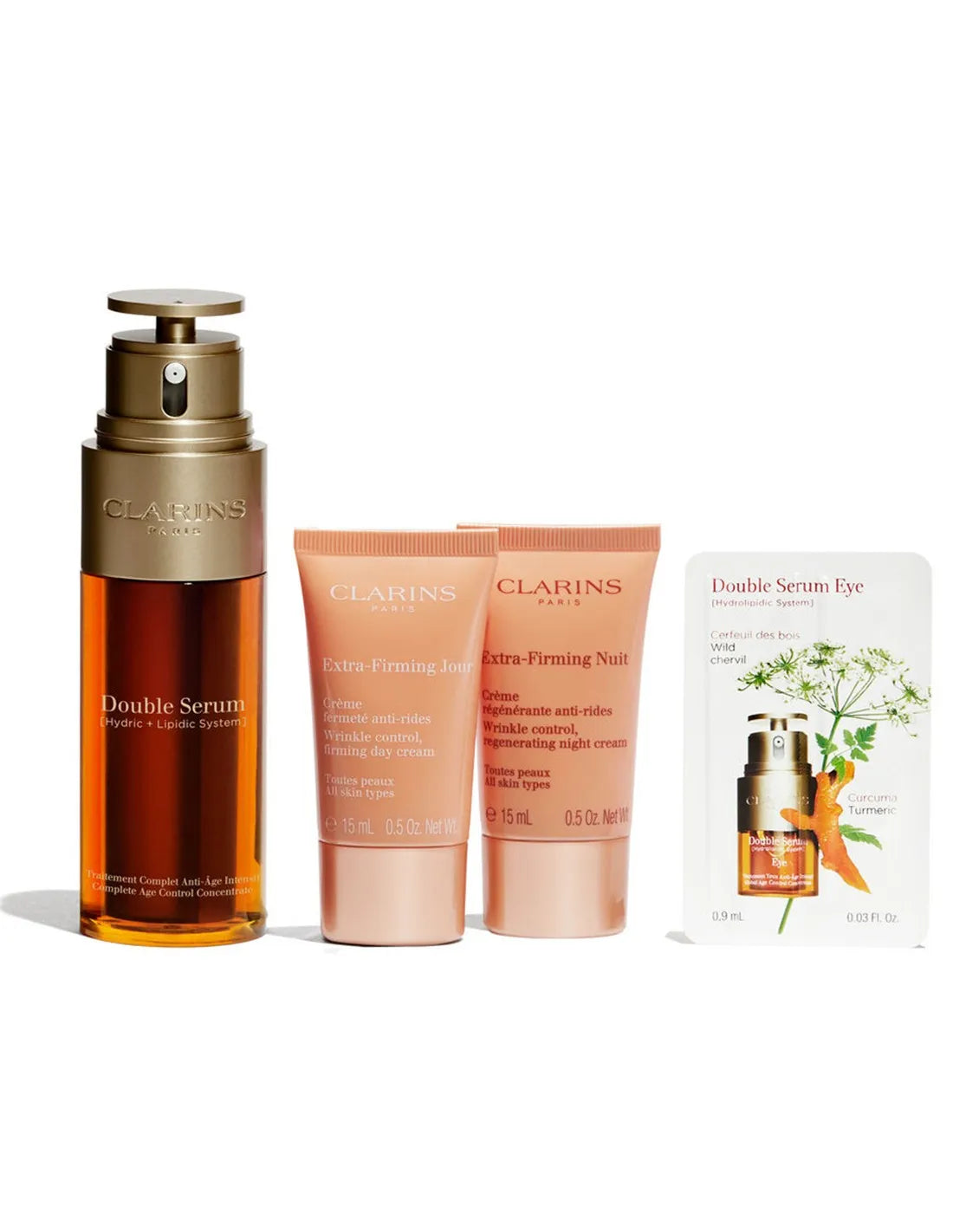 CLARINS Clarins Set Doble Serum 50 ml Extra Firm 15 ml Noche 15 ml Pflege Set