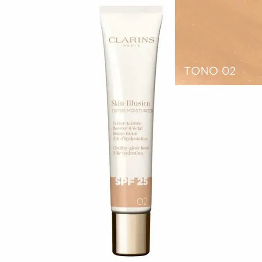 CLARINS Clarins Skin Illusion getönte Feuchtigkeitscreme SPF 25 Farbton 02 40 ml Gesichtscreme