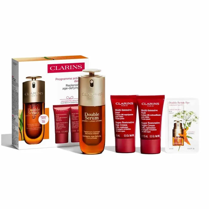 CLARINS Double Serum 50 ml Set 4-teilig Kosmetikpflege