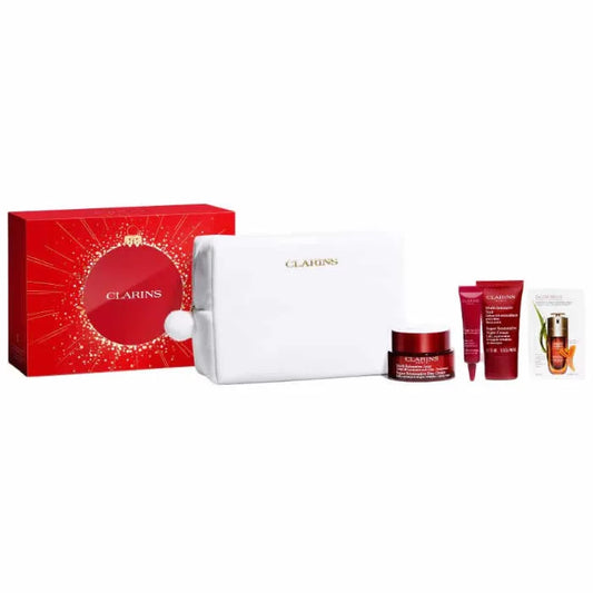 CLARINS Clarins Super Restorative Tagescreme für alle Hauttypen 50 ml Set 5 Artikel Gesichtscreme
