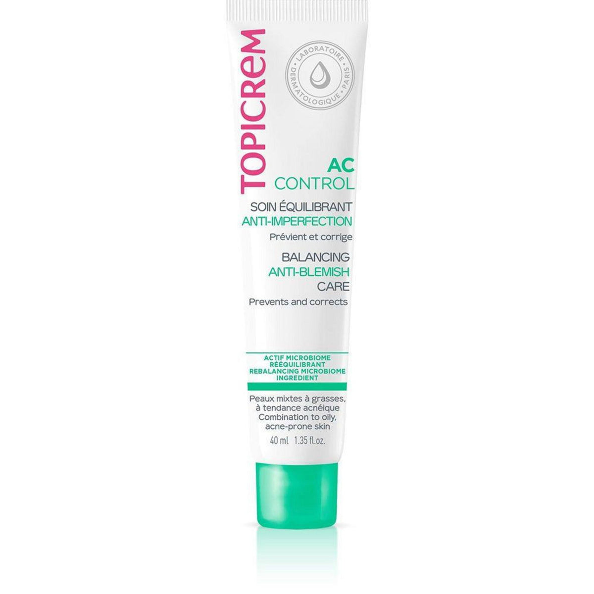 Topicrem Sahne Topicrem, AC Control Balancing Care, Hydrating, Mattifying, Purifying, Daily, Cream, For Face, 40 ml Regular