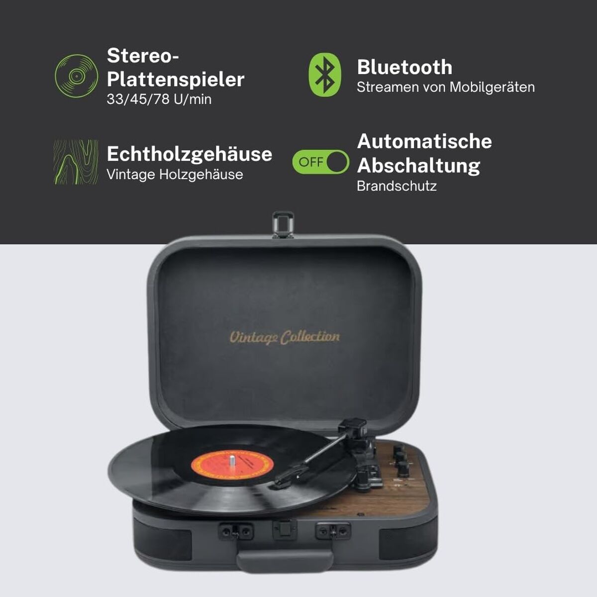 Muse Plattenspieler Muse Mt207Dgb