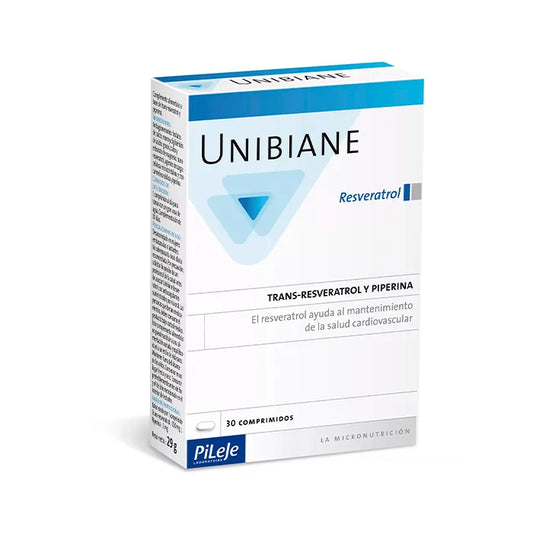 PILEJE Unibiane Resveratrol 30 Kapseln Nahrungsergänzung Kosmetik