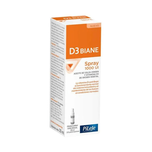PILEJE D3 Biane Spray 1000 IU 20 ml Vitamin D3 Spray Kosmetik