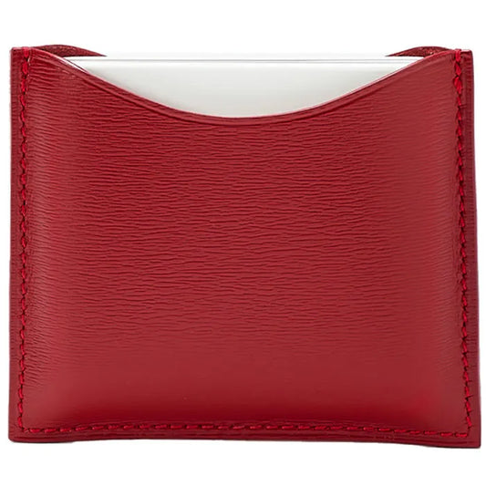 LA BOUCHE ROUGE LA BOUCHE ROUGE Red Leather Compact Case Kosmetiketui aus rotem Leder