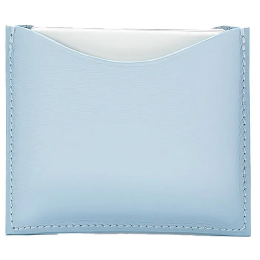 LA BOUCHE ROUGE LA BOUCHE ROUGE Blue Leather Compact Case Kosmetiketui aus Leder blau