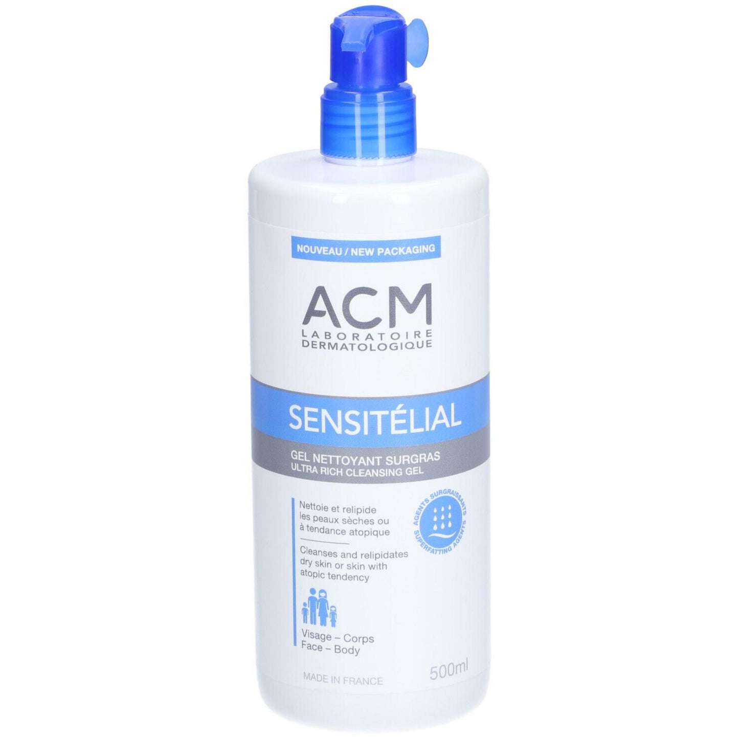 Laboratoire ACM Laboratoire ACM, Sensitelial, Reinigung, Duschgel, Sehr trockene bis potenziell atopische empfindliche Haut, 