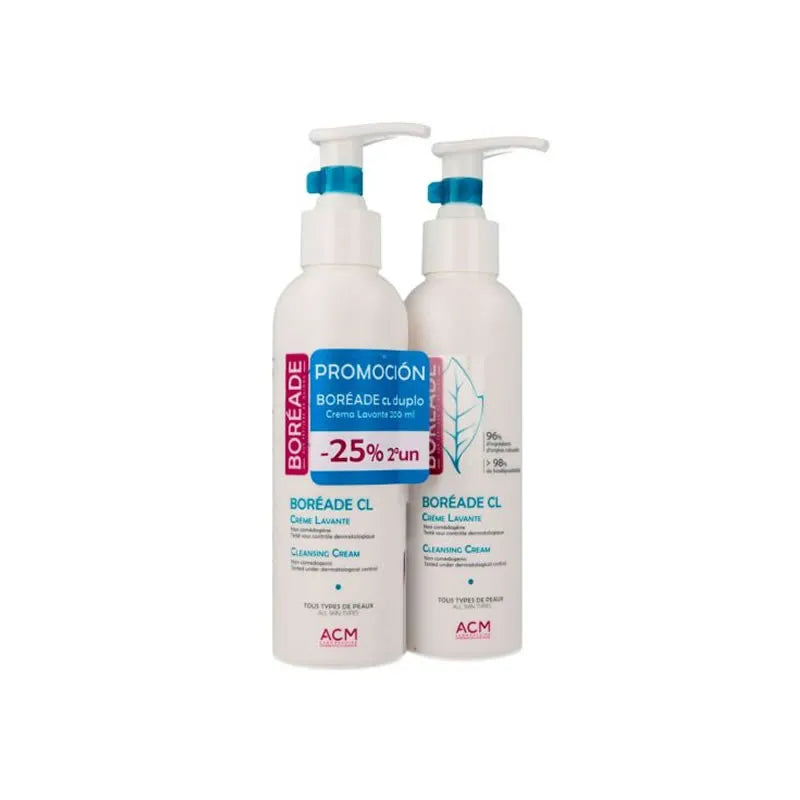 ACM ACM Noviderm Boréade CL Reinigungscreme 2 x 200 ml Reinigungsgesichtspflege