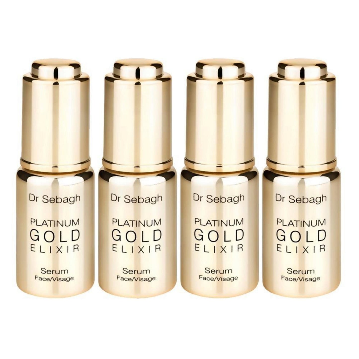Dr Sebagh Setzen, Dr Sebagh, Platinum Gold, Anti-Aging, Tag, Ampullen Behandlungsserum, Für das Gesicht, Für Frauen, 4 stk, 1