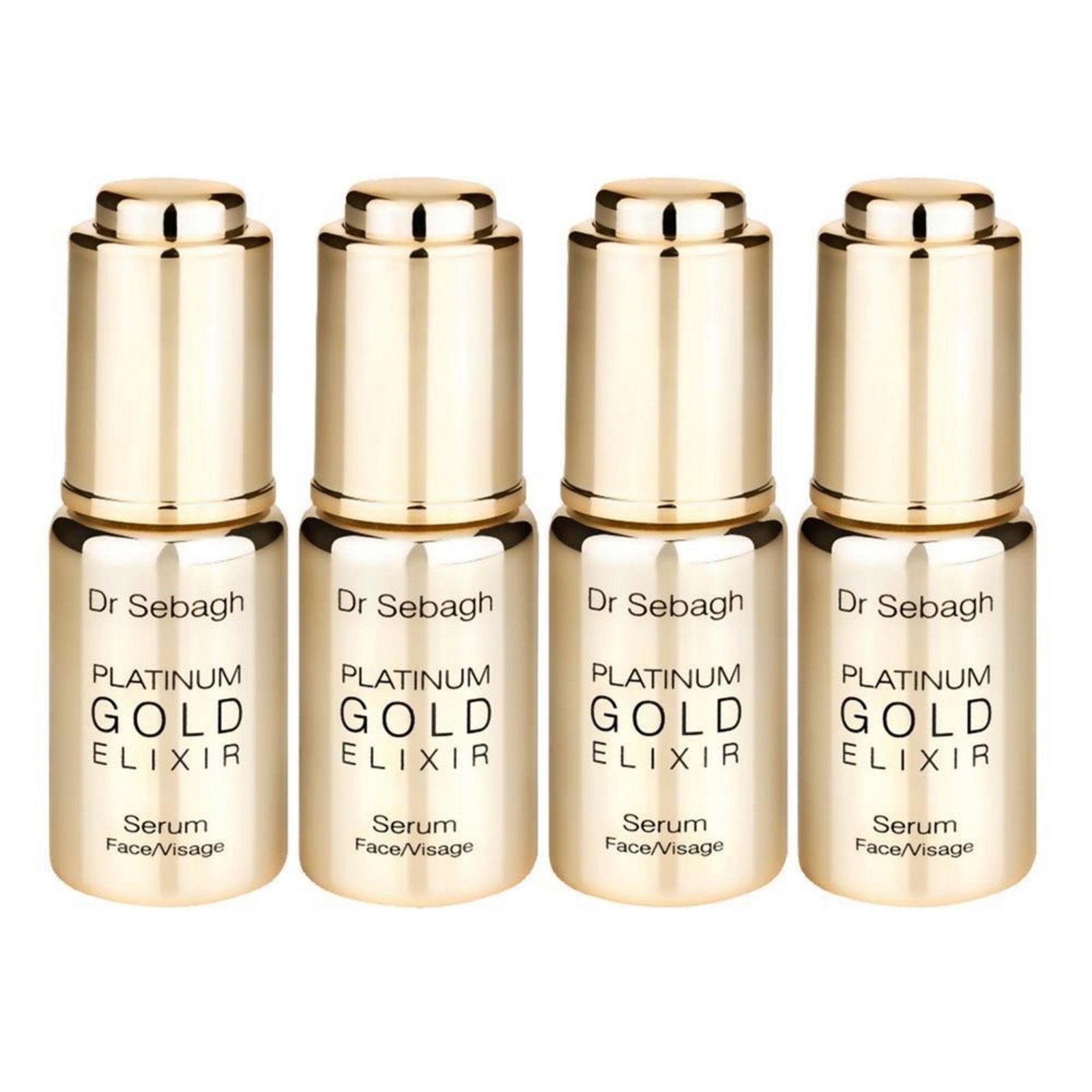 Dr Sebagh Setzen, Dr Sebagh, Platinum Gold, Anti-Aging, Tag, Ampullen Behandlungsserum, Für das Gesicht, Für Frauen, 4 stk, 1