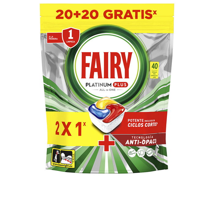 FAIRY FAIRY Platinum Plus Geschirrspülkapseln 40 Stück Kosmetik