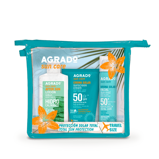AGRADO AGRADO Neceser Solar Travel Kit Kosmetik Set Reise Kulturbeutel
