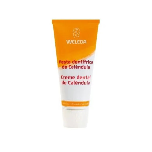 WELEDA Calendula Zahncreme 75 ml natürliche Zahnpasta mit Calendula