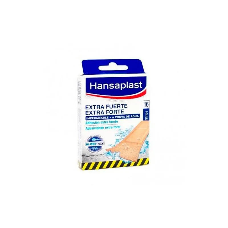 HANSAPLAST HANSAPLAST Extra Starker Haftverband 16 Streifen Pflasterverband für Wunden Kosmetik