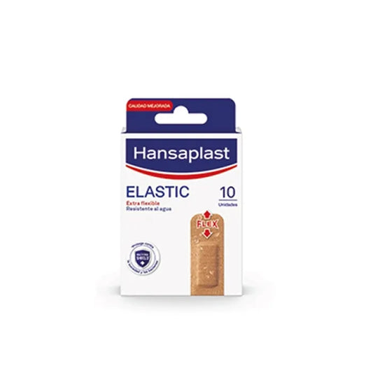 HANSAPLAST Elastic Pflaster 10 Stück elastisch selbstklebend Verbandspflaster Kosmetik