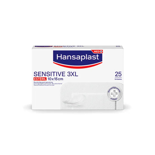 HANSAPLAST Sensitive 3XL Pflaster 5 Stück Verbände für empfindliche Haut Kosmetik