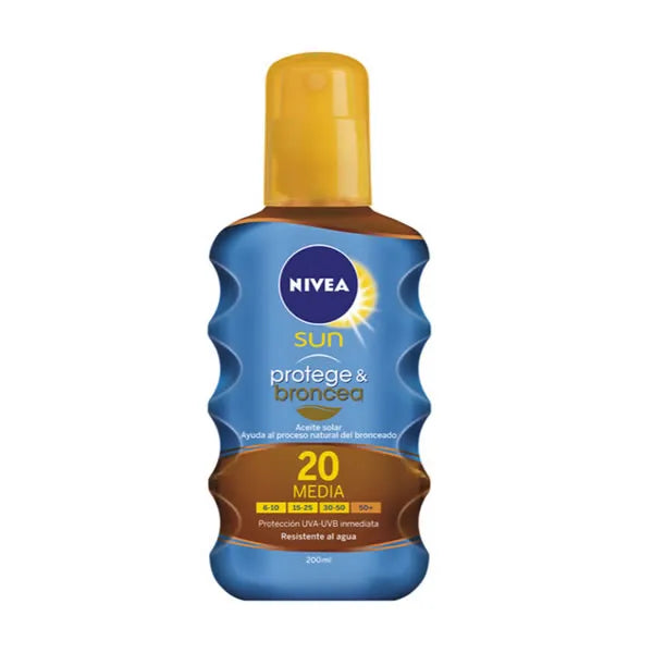 NIVEA NIVEA Sun Schutz und Bräune Sonnenöl Spray SPF 20 200 ml Sonnenpflege