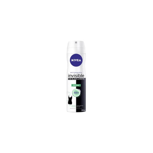 NIVEA NIVEA Black & White Active Deodorant Spray 200 ml für zuverlässigen Schutz