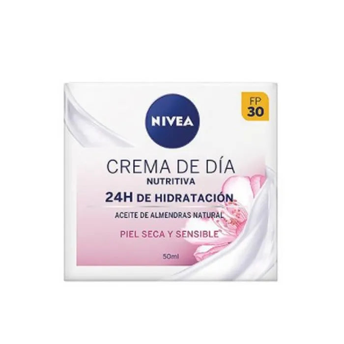NIVEA NIVEA Nourishing Tagescreme 24h Feuchtigkeit für trockene und empfindliche Haut 50 ml Gesichtscreme