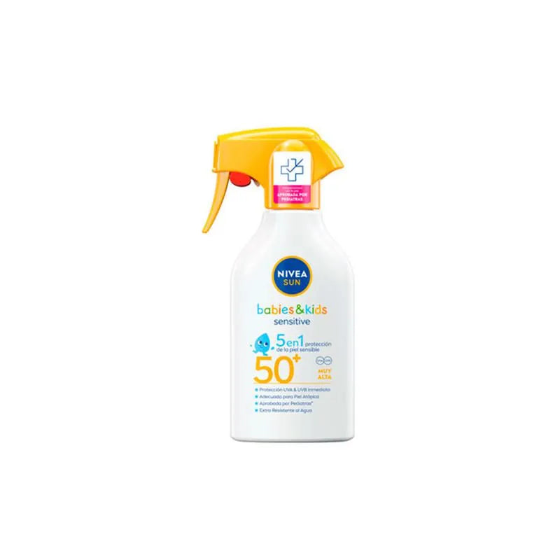NIVEA NIVEA Sun Babies & Kids Sensitive Sonnenschutz Spray LSF 50 270 ml Sonnenpflege
