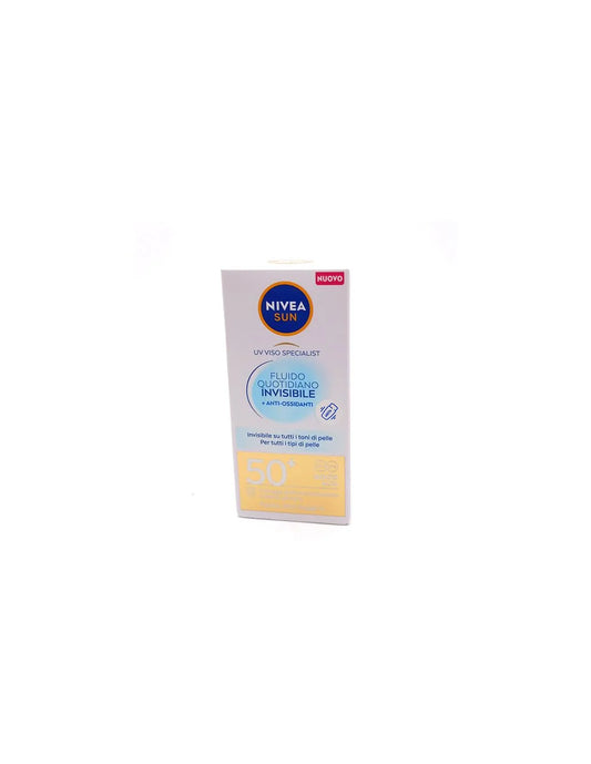 NIVEA NIVEA Sun Facial UV Fluido Invisible SPF 50 Sonnenschutz 40 ml Sonnenpflege