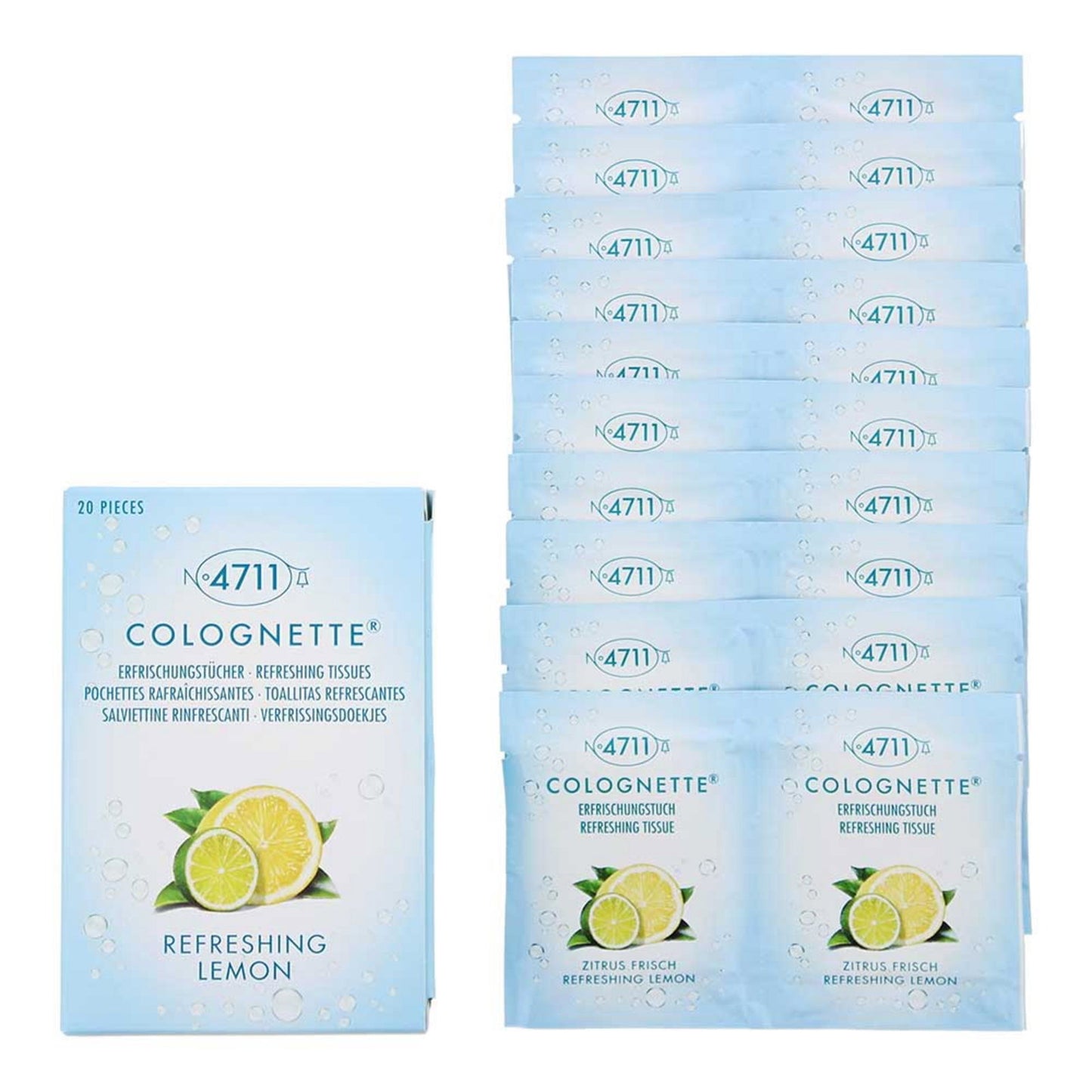 4711 Setzen, 4711, Colognette, Reinigungstücher, 20 stk Regular