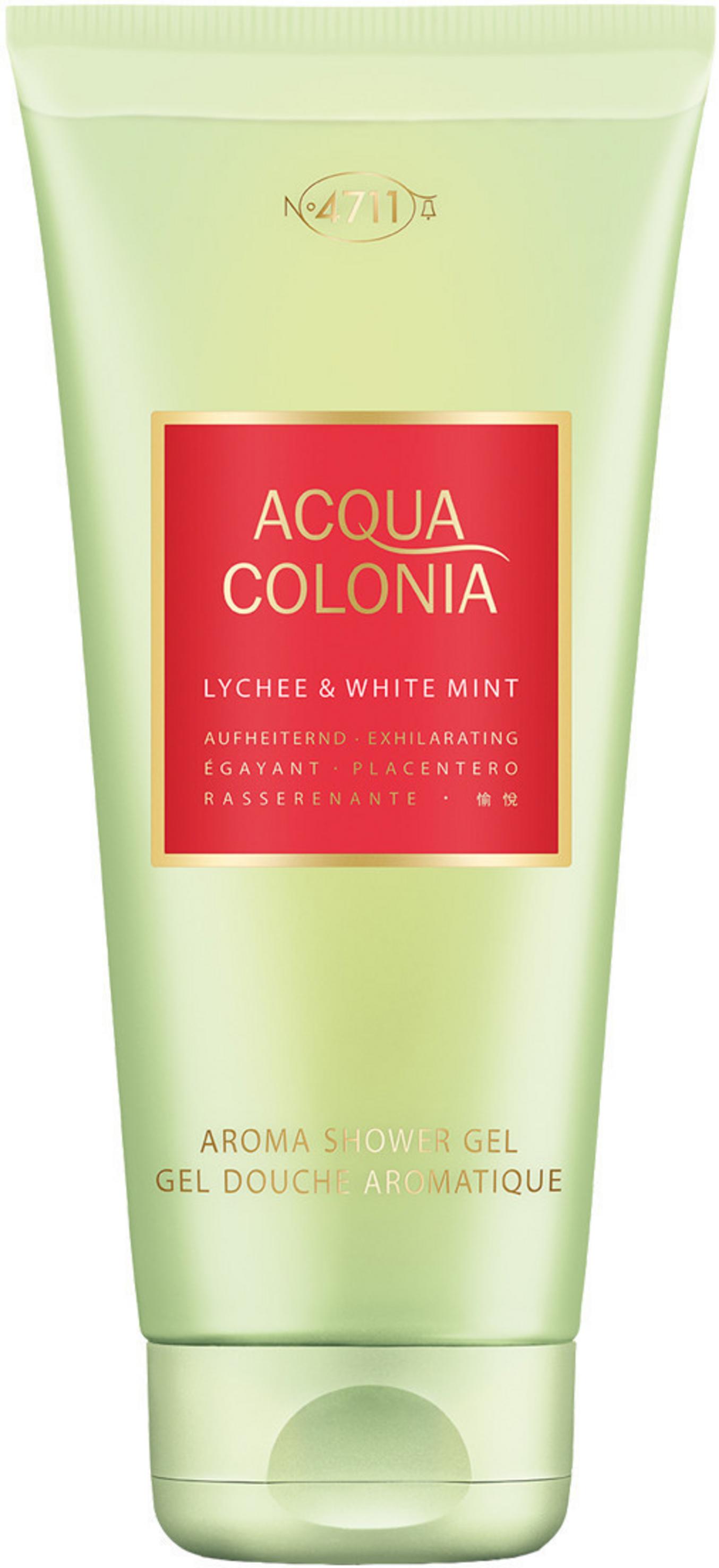 4711 4711, Acqua Colonia, Litschi und weiße Minze, Feuchtigkeitsspendend, Duschgel, Körper, Alle Hauttypen, 200 ml Regular