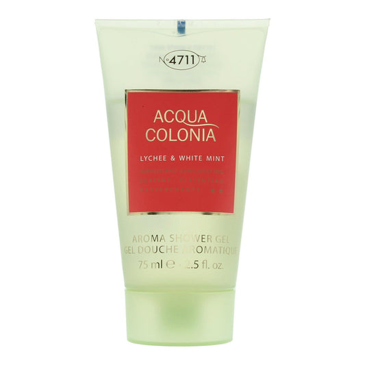 4711 4711, Acqua Colonia, Litschi und weiße Minze, Feuchtigkeitsspendend, Duschgel, Körper, Alle Hauttypen, 75 ml Regular