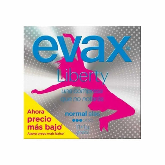 EVAX Liberty Normal Damenbinden mit Flügeln 12 Stück