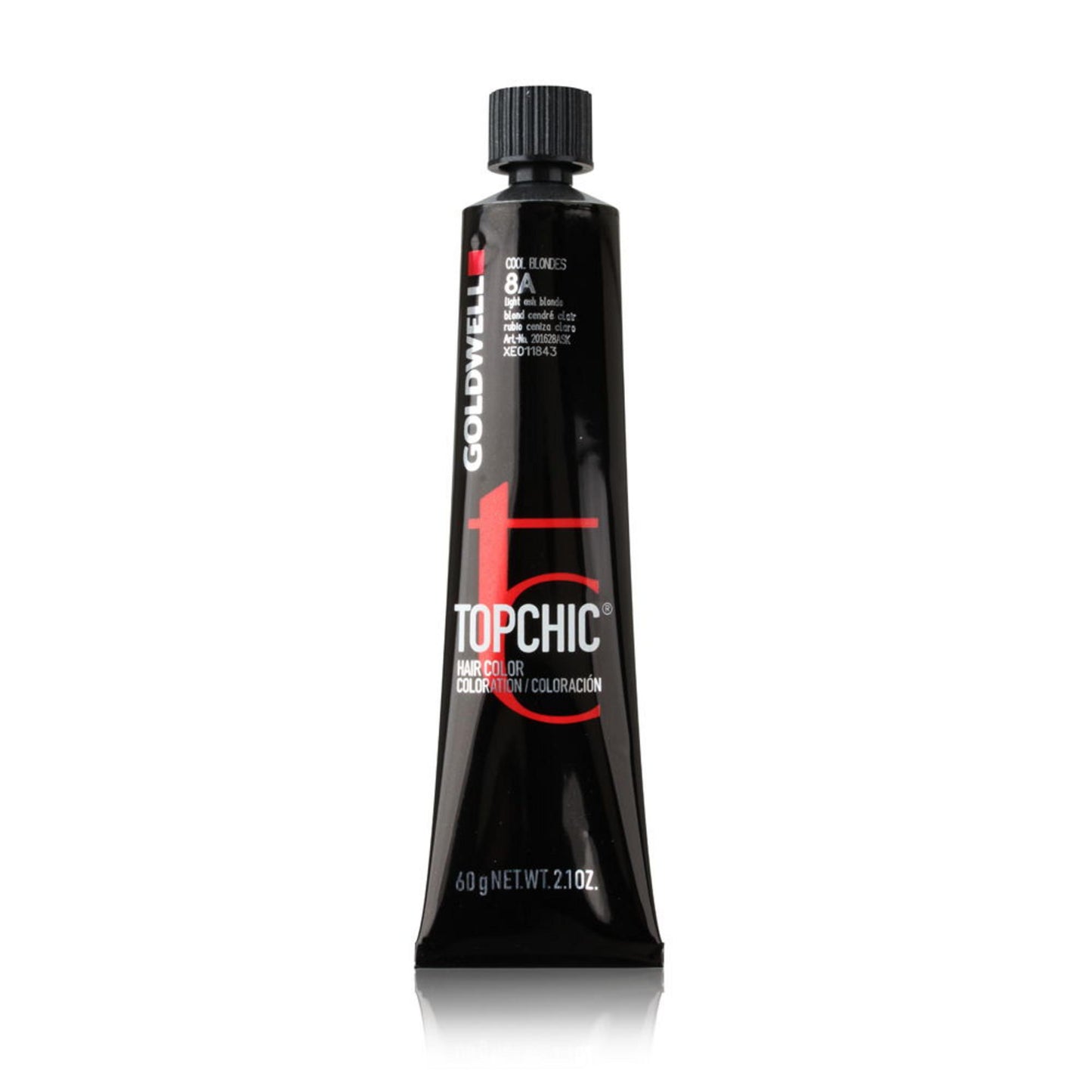 Goldwell TopChic 8A Light Ash Blonde – Permanente Haarfarbe für langanhaltende Farbe