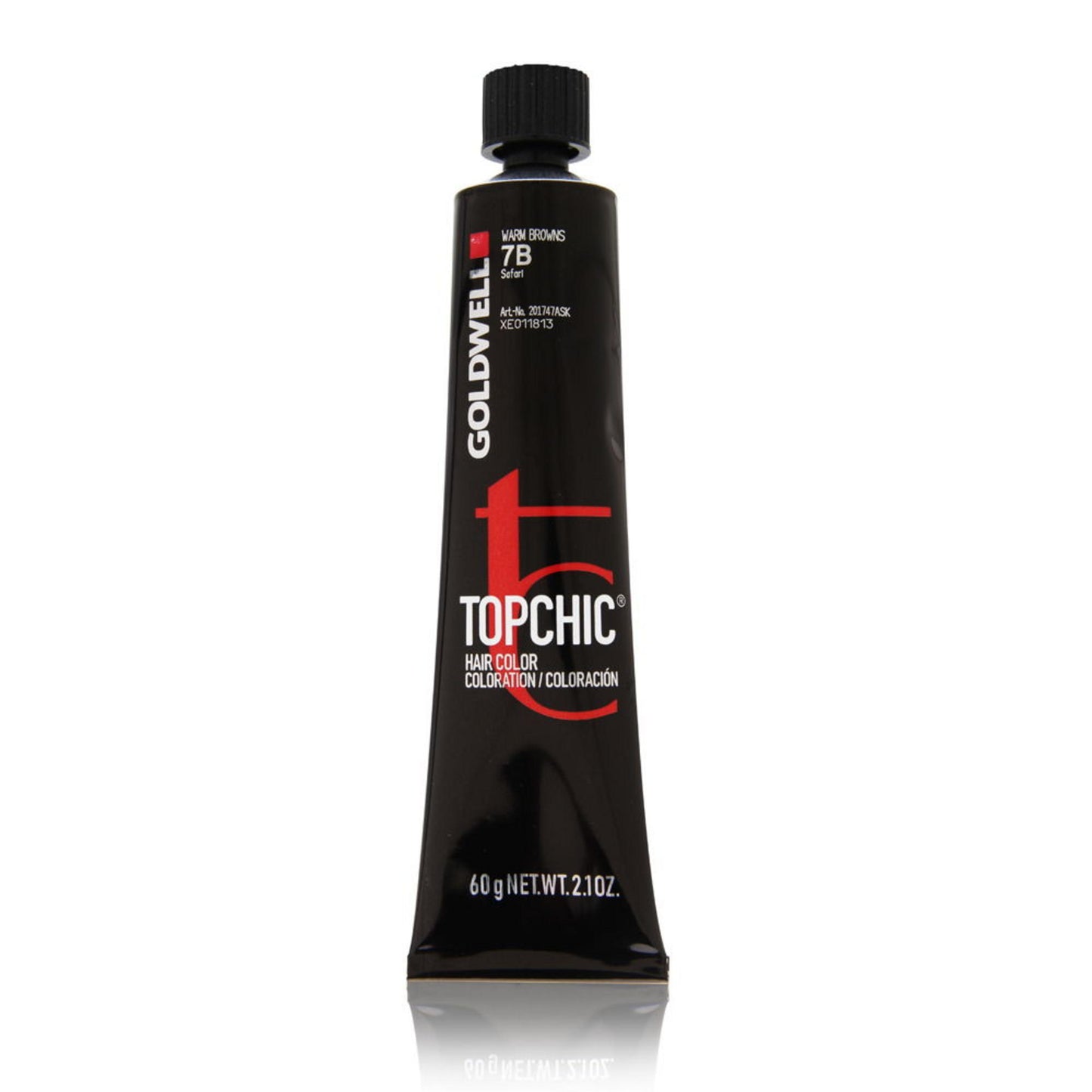 Goldwell TopChic Permanente Haarfarbe 7B Safari – Natürlicher Braunton, 60 ml