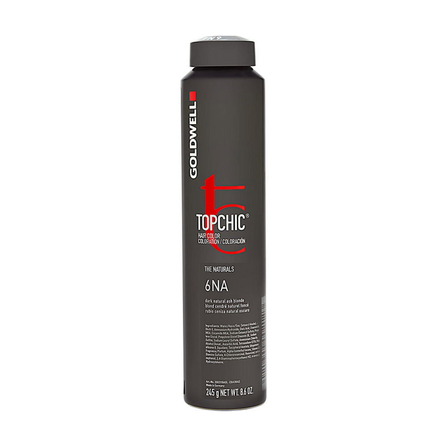 Goldwell Goldwell, TopChic, Permanente Haarfarbe, 6NA Dark Natural Ash Blonde, 250 ml Regular