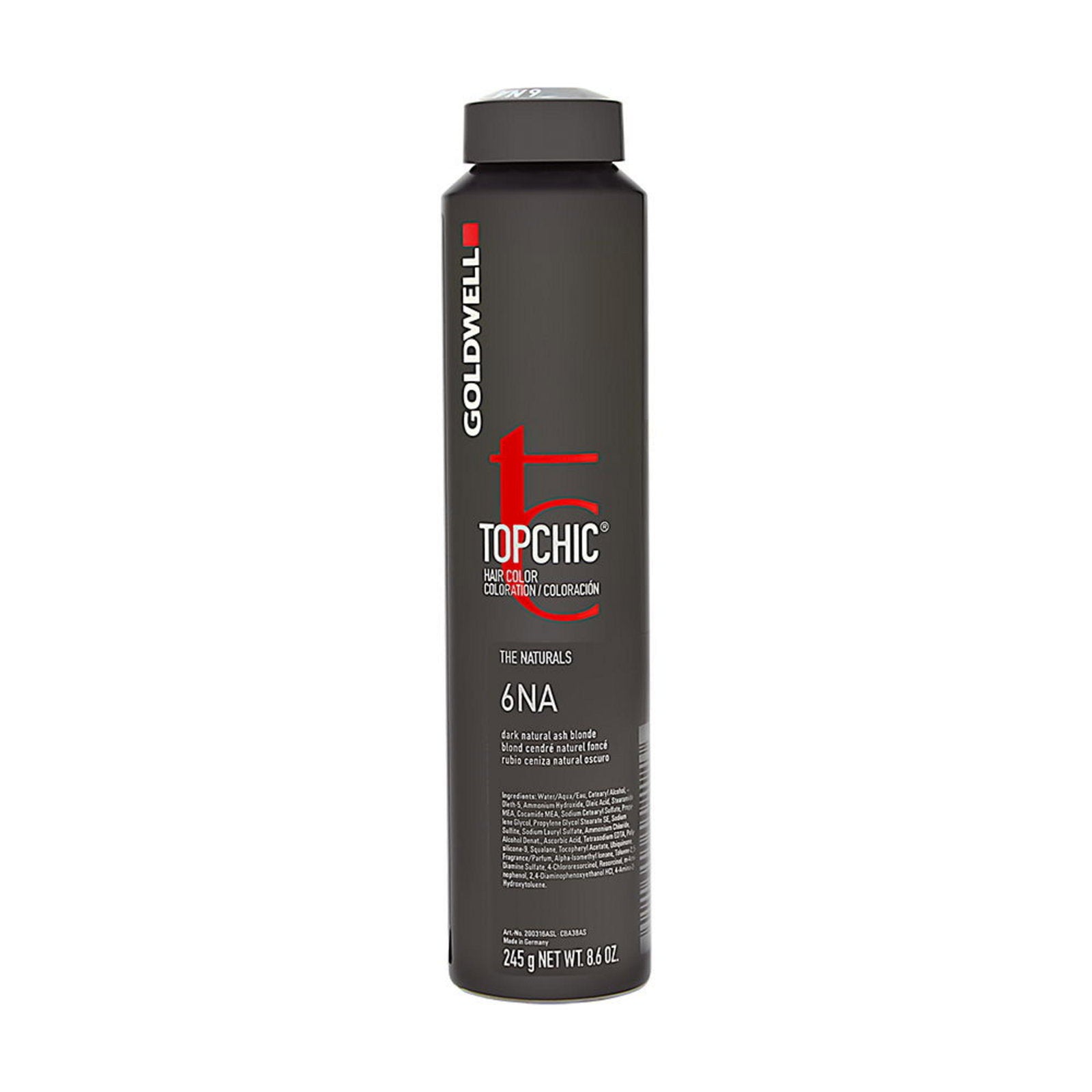 Goldwell Goldwell, TopChic, Permanente Haarfarbe, 6NA Dark Natural Ash Blonde, 250 ml Regular