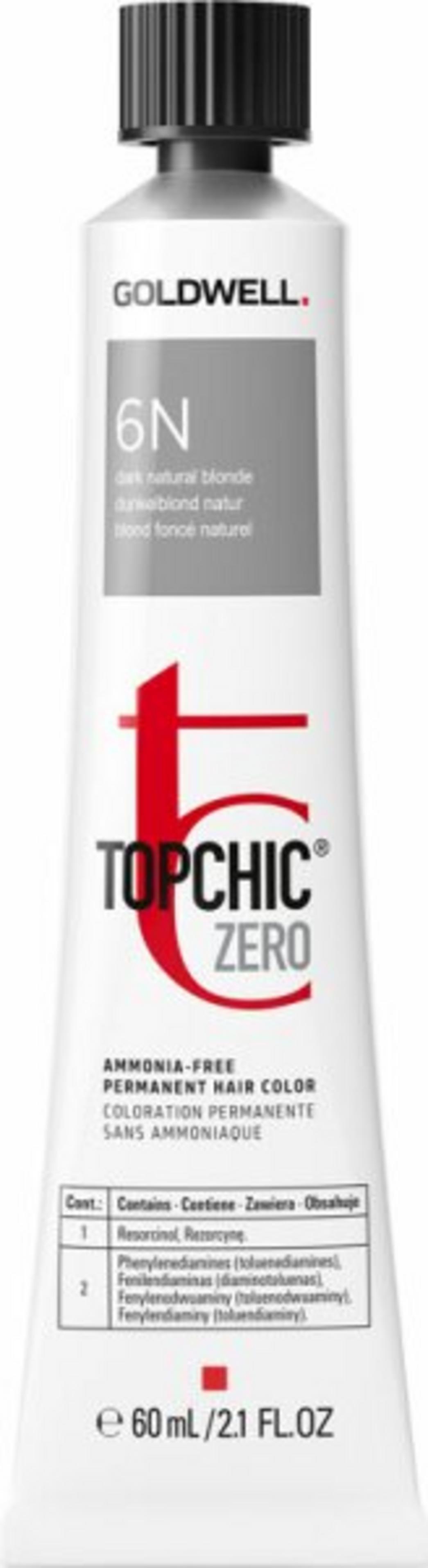 Goldwell Goldwell, TopChic Zero, Permanente Haarfarbe, 6N Dark Natural Blonde, 60 ml Regular