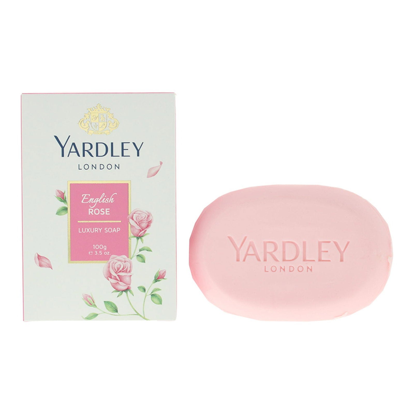Yardley Yardley, English Rose, Weich, glatt und zart duftend, Englische Rose, Massage-Seifenstück, Rosenöl, 100 g Regular