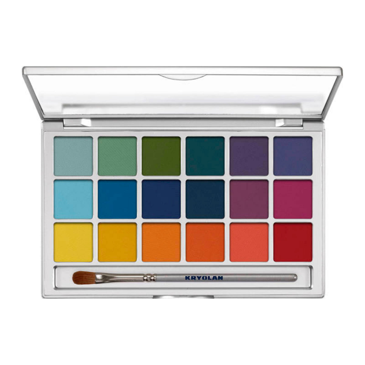 Kryolan Kryolan, Variety, Lidschattenpalette, 18 Schattierungen, 20 g Regular