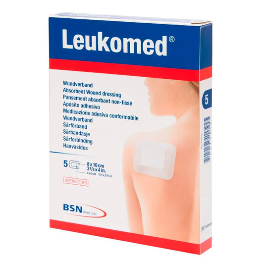 BSN MEDICAL Leukomed 5 Absorbierende Verbandstoffe aus Vliesstoff 8 x 10 cm Kosmetik