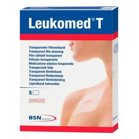 BSN MEDICAL Leukomed T Transparenter Wundverband 15x25 cm 5 Stück Kosmetik