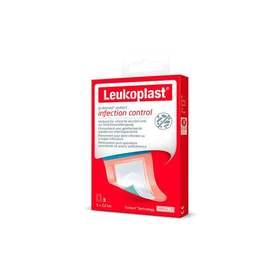 BSN MEDICAL Leukomed Sorbact Wundverband 5 x 7,2 cm 3 Stück Kosmetik