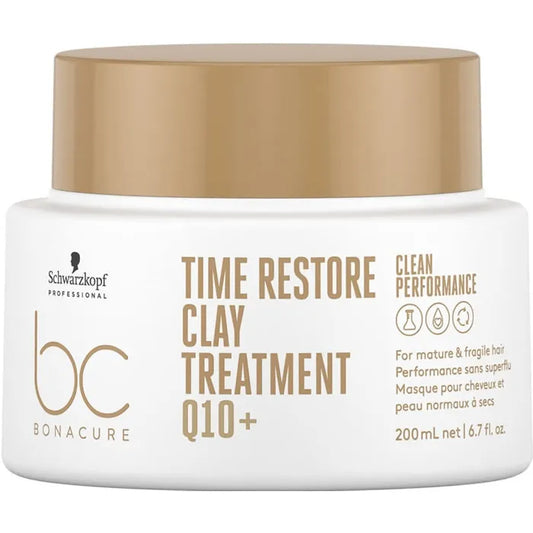 SCHWARZKOPF BC Time Restore Q10 Clay Treatment 200 ml Haarpflege Kur Kosmetik
