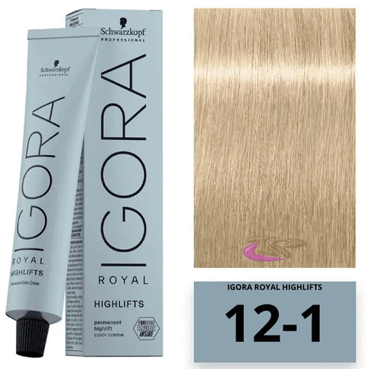 SCHWARZKOPF Igora Royal Highlifts Haarfarbe Ash 12-1 60 ml Kosmetik