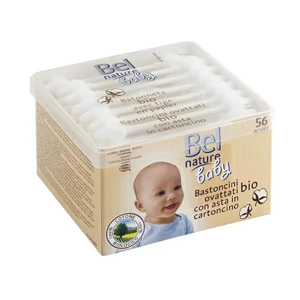 BEL BEL Safety Cotton Buds 56 Stück Wattestäbchen für Kosmetik und Pflege