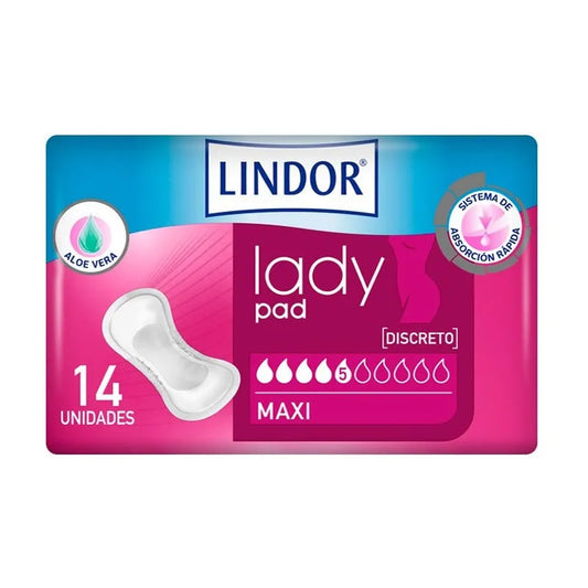 LINDOR MoliMed Maxi Absorbierende Einlage Leichte Inkontinenz 660 ml 14 Stück