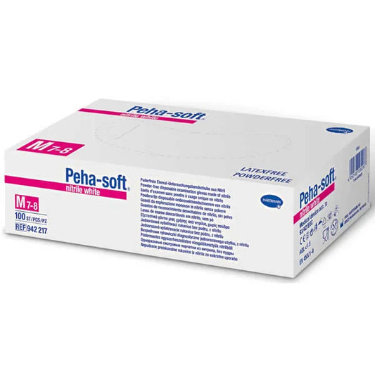 HARTMANN HARTMANN Peha-Soft Nitrile White puderfrei Einmalhandschuhe mittelgroß
