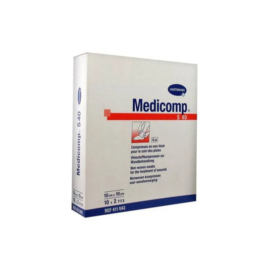 Hartmann Medicomp Sterile Gaze 10X10Cm 10X2 Einheiten