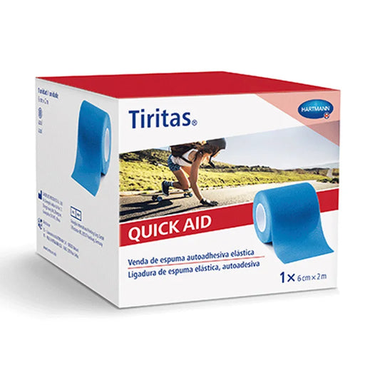 HARTMANN Quick Aid blaues Pflaster 6 cm x 2 m selbstklebend Kosmetik