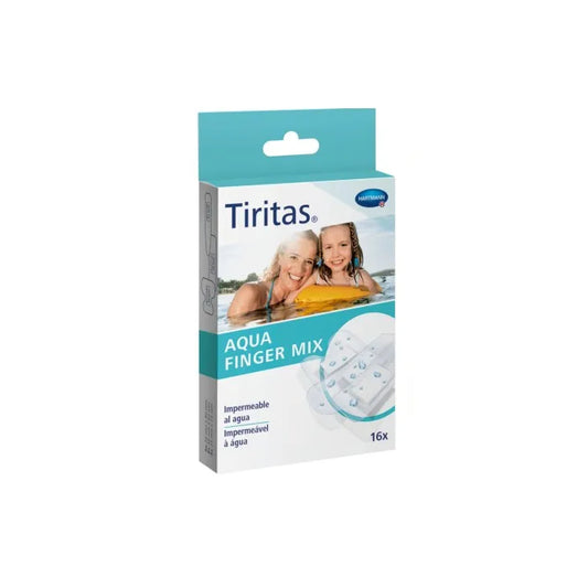 HARTMANN Pflaster Aqua Finger Mix 16 Stück wasserfest und atmungsaktiv Kosmetik
