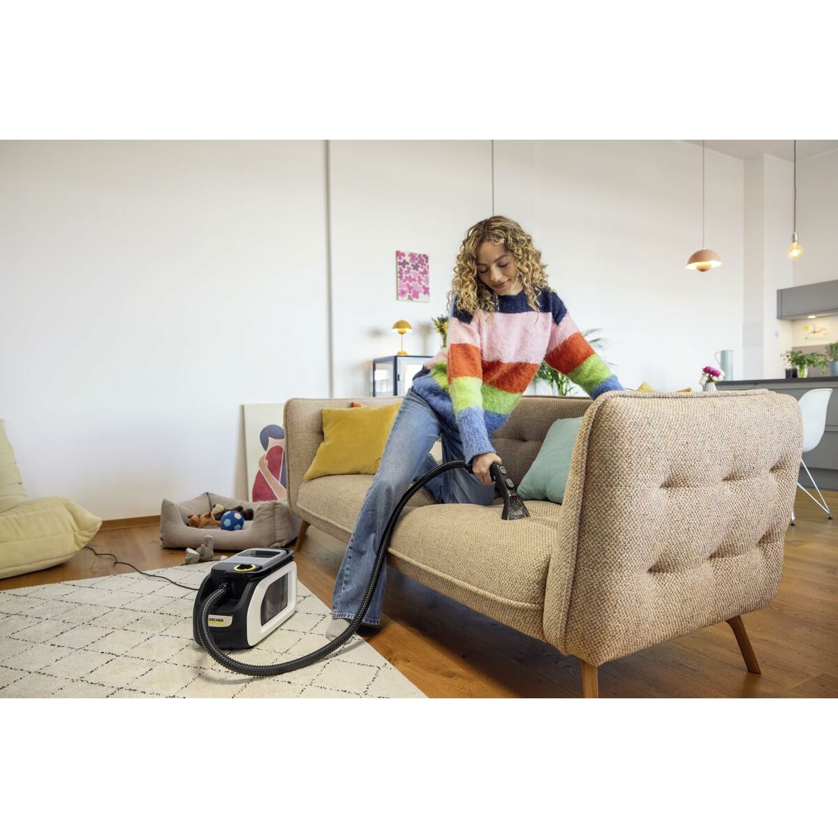 Kärcher Besenstaubsauger Kärcher Se3 Compact Weiß Bunt 500 W